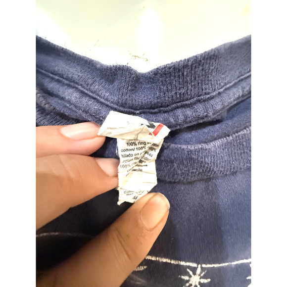 Nature Y2K TShirt Mens MED Rondy Running of the Reindeer Navy Anchorage Alaska - Picture 4 of 7